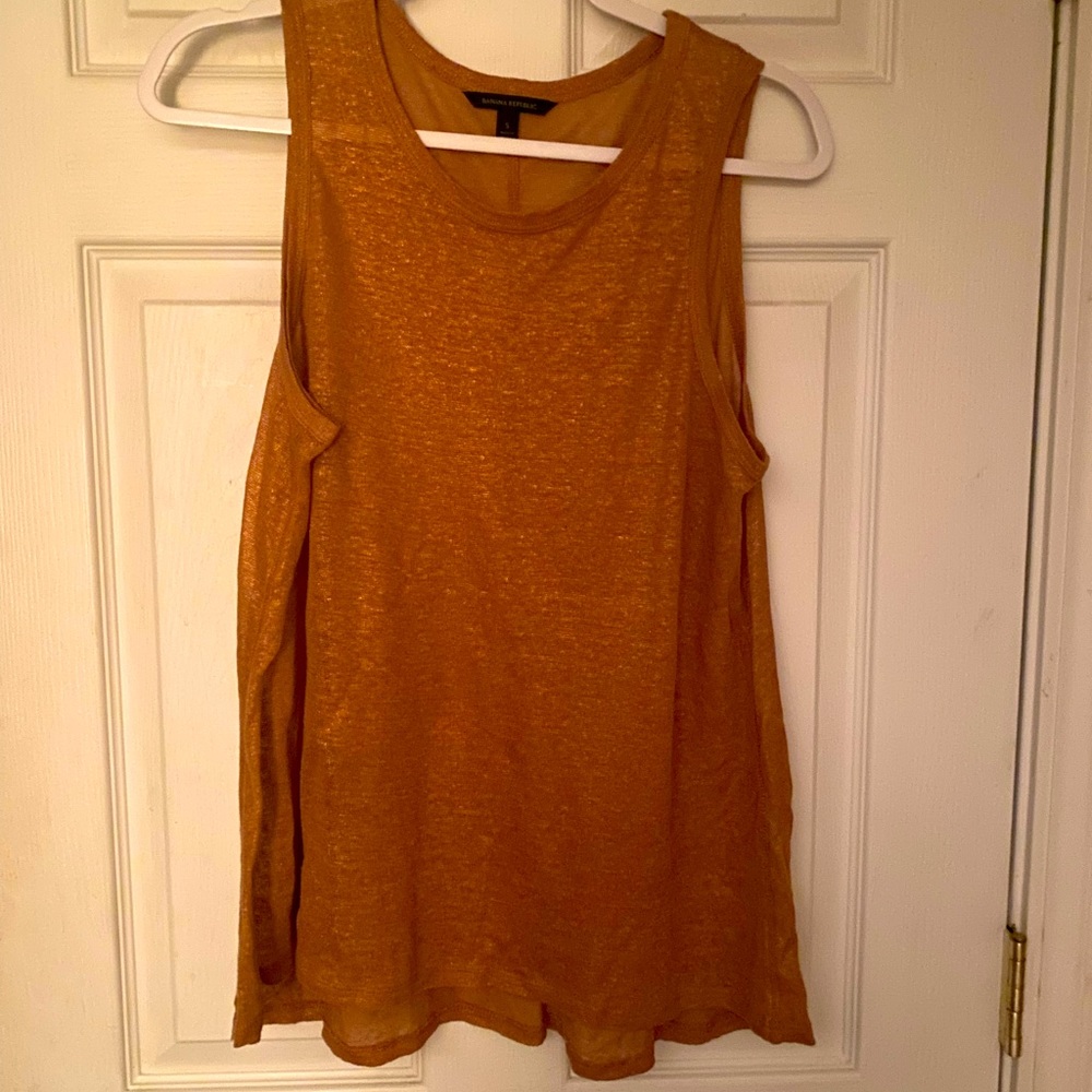 Banana Republic sheer gold size small